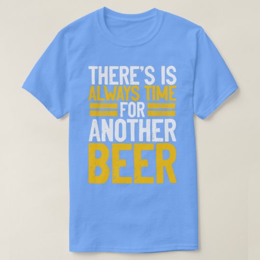 T-shirt C'est toujours temps pour une bière (Design devant)