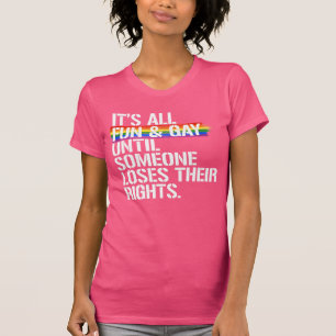 T-shirt C'est tout à fait amusant et gai jusqu'à ce que qu