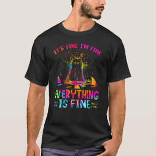 T-shirt C'est très bien Je suis fin Tout est fin chat tein