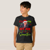 T-shirt Cest Trop Chaud Pour Les Pulls Drôle Noël Moche Do (Devant entier)