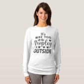 T-shirt C'est trop de gens dehors Introvert (Devant entier)