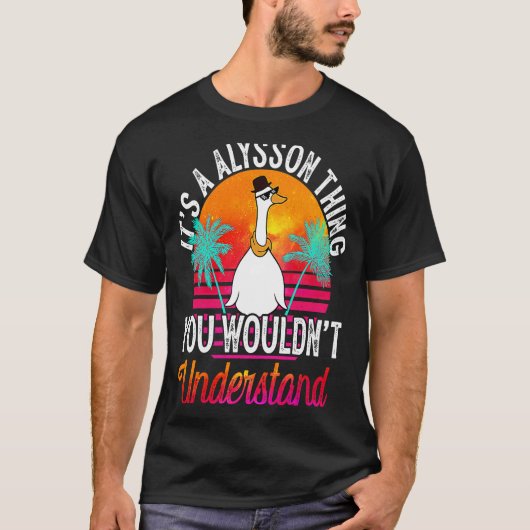 T-shirt C'est un Alysson que tu ne comprendrais pas (Devant)