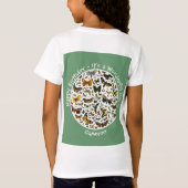 T-Shirt C'est un anniversaire papillon, collage d'objets p (Dos)