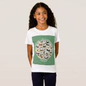 T-Shirt C'est un anniversaire papillon, collage d'objets p (Devant entier)