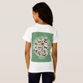 T-Shirt C'est un anniversaire papillon, collage d'objets p (Dos entier)