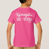 T-shirt C'est un Baby shower ethnique de fille rose et or (Dos)