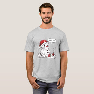 T-shirt C'est un bonhomme de neige fondu