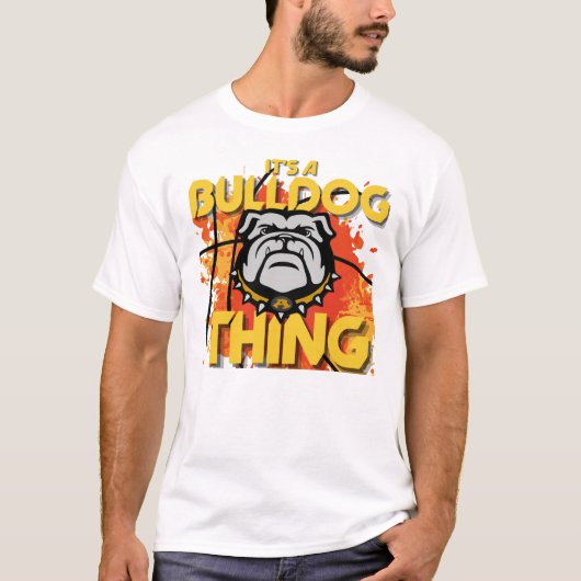 T-shirt C'est un Bulldog Thing Basketball Tee (Devant)
