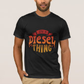 T-shirt C'est un cadeau de conducteur de camion diesel (Devant)