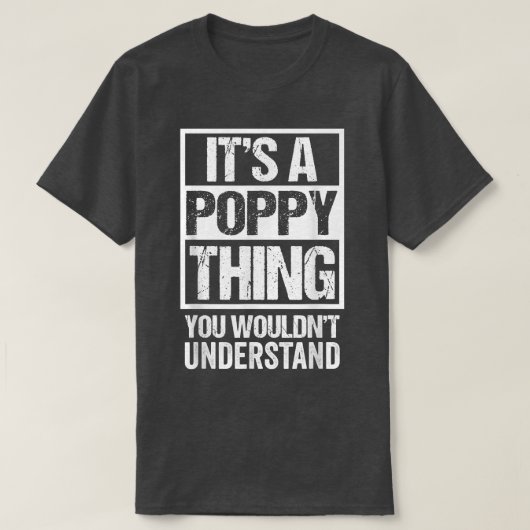 T-shirt C'est un coquelicot que tu ne comprendrais pas Gra (Design devant)