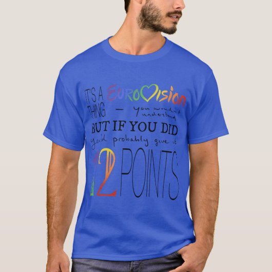 T-shirt C'est un Eurovisionhing rétro (Devant)