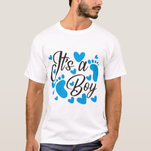 T-shirt C'est un garçon ! Annonce de la Baby Shower   Bébé