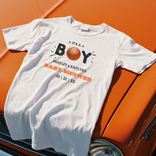 T-shirt C'est un garçon ! Cérémonie de bébé mixte sur le t