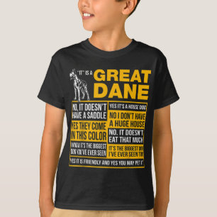 T-shirt C'Est Un Grand Amoureux des chiens Dane Funny Cade