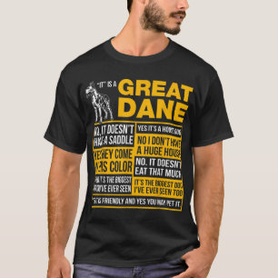 T-shirt C'Est Un Grand Amoureux des chiens Dane Funny Cade
