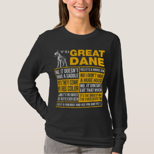 T-shirt C'Est Un Grand Amoureux des chiens Dane Funny Cade