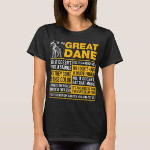 T-shirt C'Est Un Grand Amoureux des chiens Dane Funny Cade