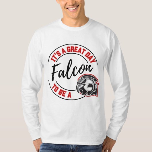 T-shirt C'est un grand jour d'être un faucon personnalisab (Devant)