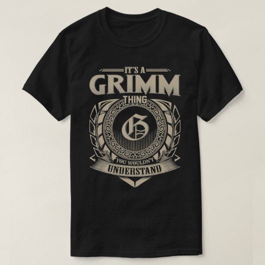 T-shirt C'est un GRIMM que vous ne comprendriez pas Nom Vi (Design devant)