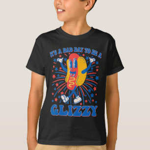 T-shirt C'est un jour D pour être un Glizzy 4 juillet Hotd
