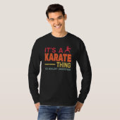 T-shirt c'est un karaté Thing rétro karaté Formation pour (Devant entier)