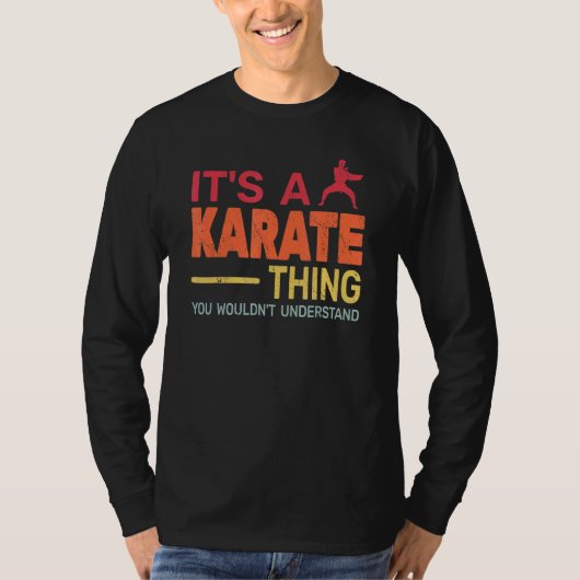 T-shirt c'est un karaté Thing rétro karaté Formation pour (Devant)