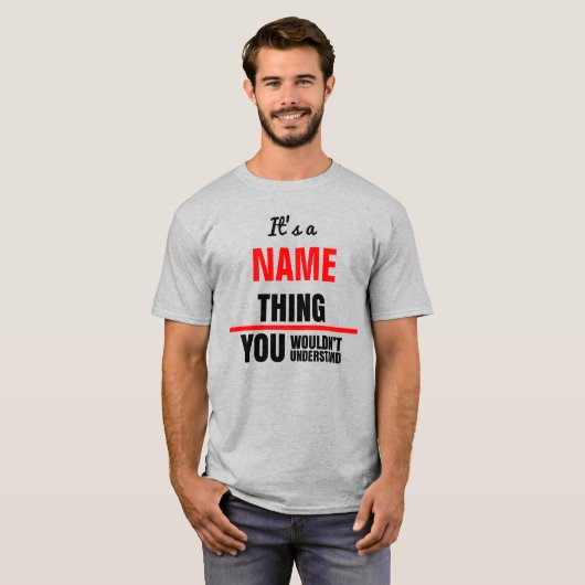 T-shirt C'est un nom que vous ne comprendriez pas (Devant entier)