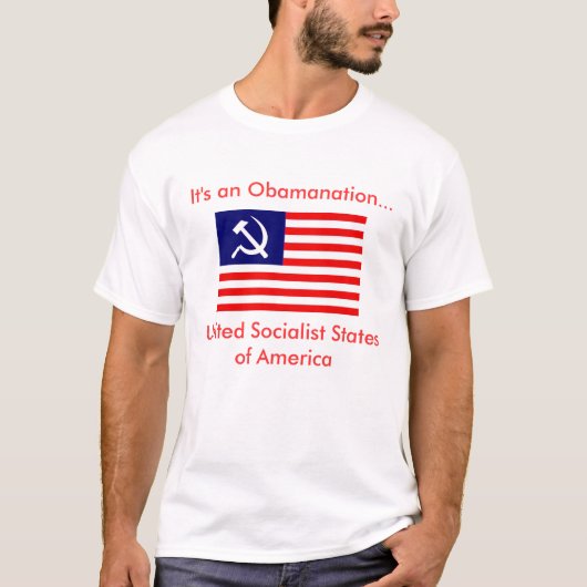 T-shirt C'est un Obamanation… USSA (Devant)