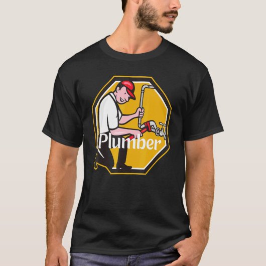 T-shirt C'est un plombier #2 (Devant)