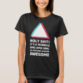 T-shirt C'est un triangle OMC Humour Sassy hipster (Devant)