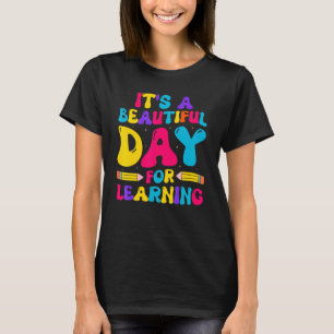 T-shirt C'est une belle journée pour apprendre prof rétro