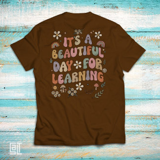 T-shirt C'est une Belle Journée pour Apprendre Rétro Groov