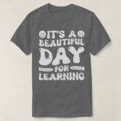 T-shirt C'est une belle journée pour apprendre Retro Teach (Design devant)