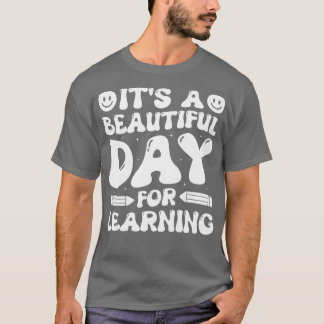 T-shirt C'est une belle journée pour apprendre Retro Teach