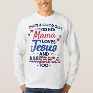 T-shirt C'est une bonne fille qui aime sa maman qui aime J