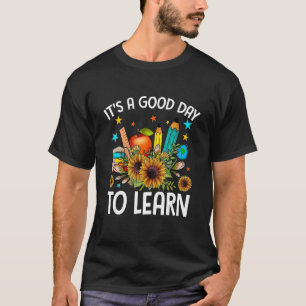 T-shirt C'est une bonne journée pour apprendre Rétro Retou