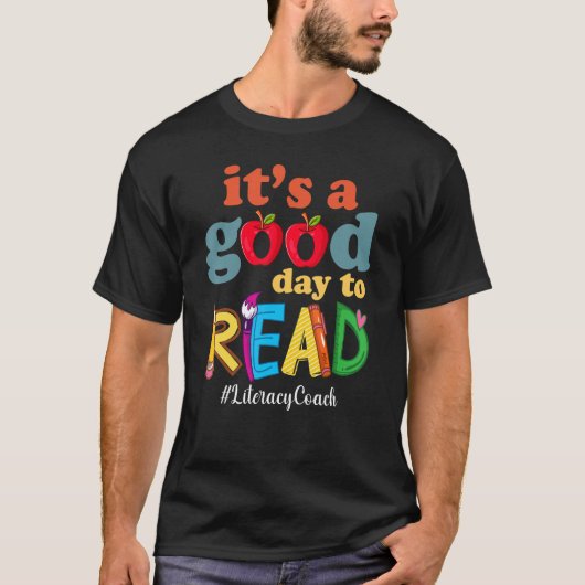 T-shirt C'est une bonne journée pour lire livre Lecture Li (Devant)