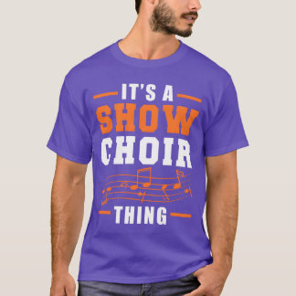 T-shirt C'est une chanson de Show Choirhing rétro de théât
