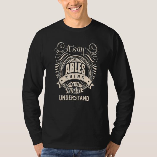 T-shirt C'est une chose ABLES (Devant)