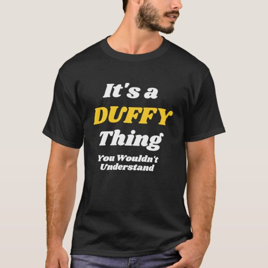 T-shirt C'EST UNE CHOSE DUFFY QUE VOUS COMPRENDRIEZu2019T (Devant)