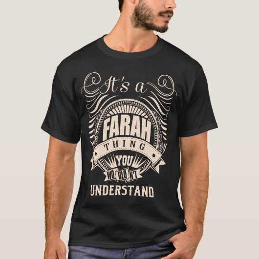 T-shirt C'est une chose FARAH que vous ne comprendriez pas (Devant)