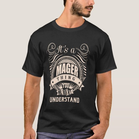 T-shirt C'est une chose MAGER (Devant)