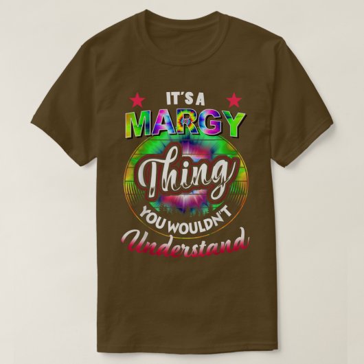 T-shirt C'est une chose Margy - Nostalgie Tie Dye 60s les (Design devant)