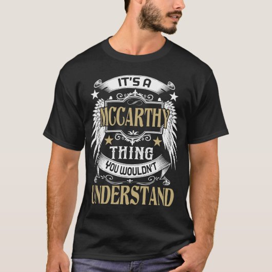 T-shirt C'est une chose MCCARTHY que vous ne comprendriez  (Devant)