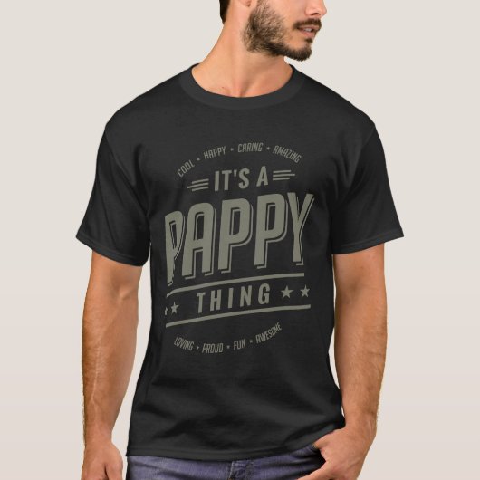 T-shirt C'est une chose Pappy. Cadeau pour père (Devant)