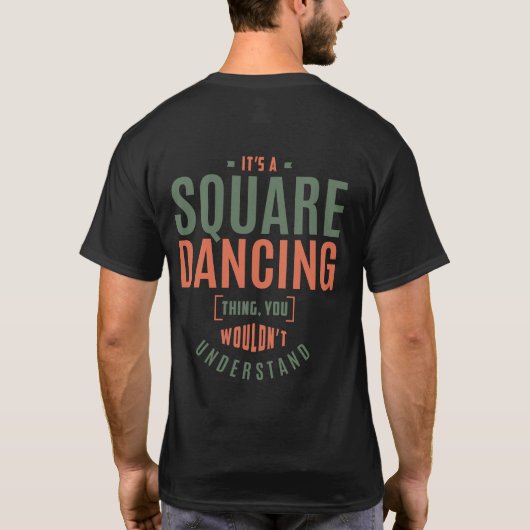 T-shirt C'est une danse Carré. Idées cadeaux (Dos)