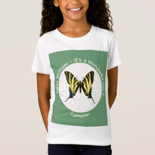 T-Shirt C'est une fête d'anniversaire de papillon à queue 