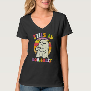 T-shirt C'est une feuille de fantôme Boo Costume rétro Hal