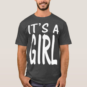 T-shirt C'Est Une Fille Baby shower Genre Revele Party Ros