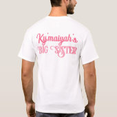 T-shirt C'est une fille rose & or Baby shower ethnique bla (Dos)
